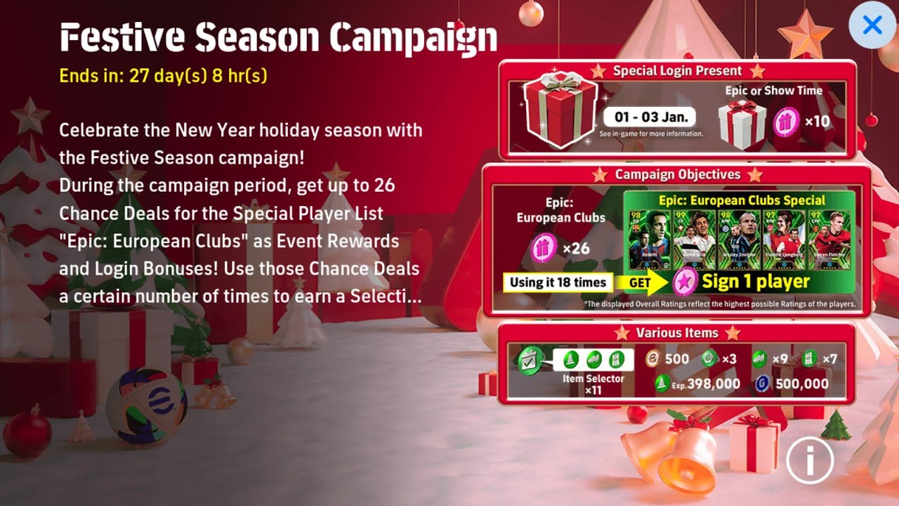 efootball new Special Campaign