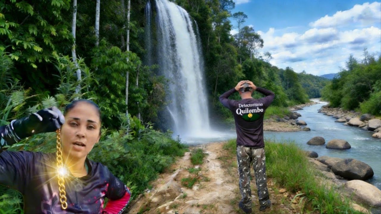 Essa Samara tem sorte! Ô cachoeira rica😱🙏