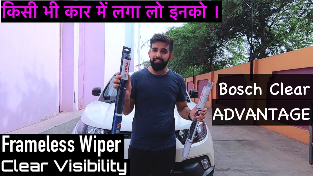 Bosch Clear Advantage Frameless Wiper Blades || Complete Unboxing And Installation Process In Kuv100