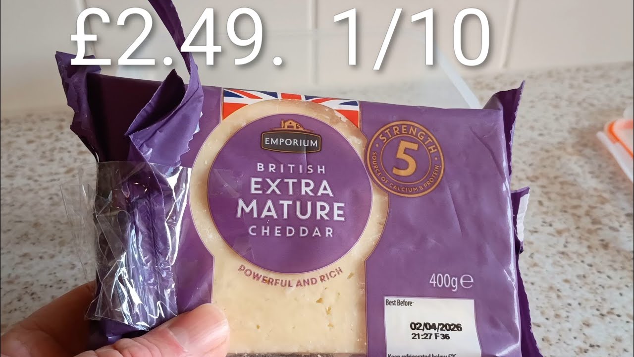 Aldi Extra Mature Cheddar ? ☹️ £2.49 Review Jacket Potatoes Danpak Heinz Salad Cream 