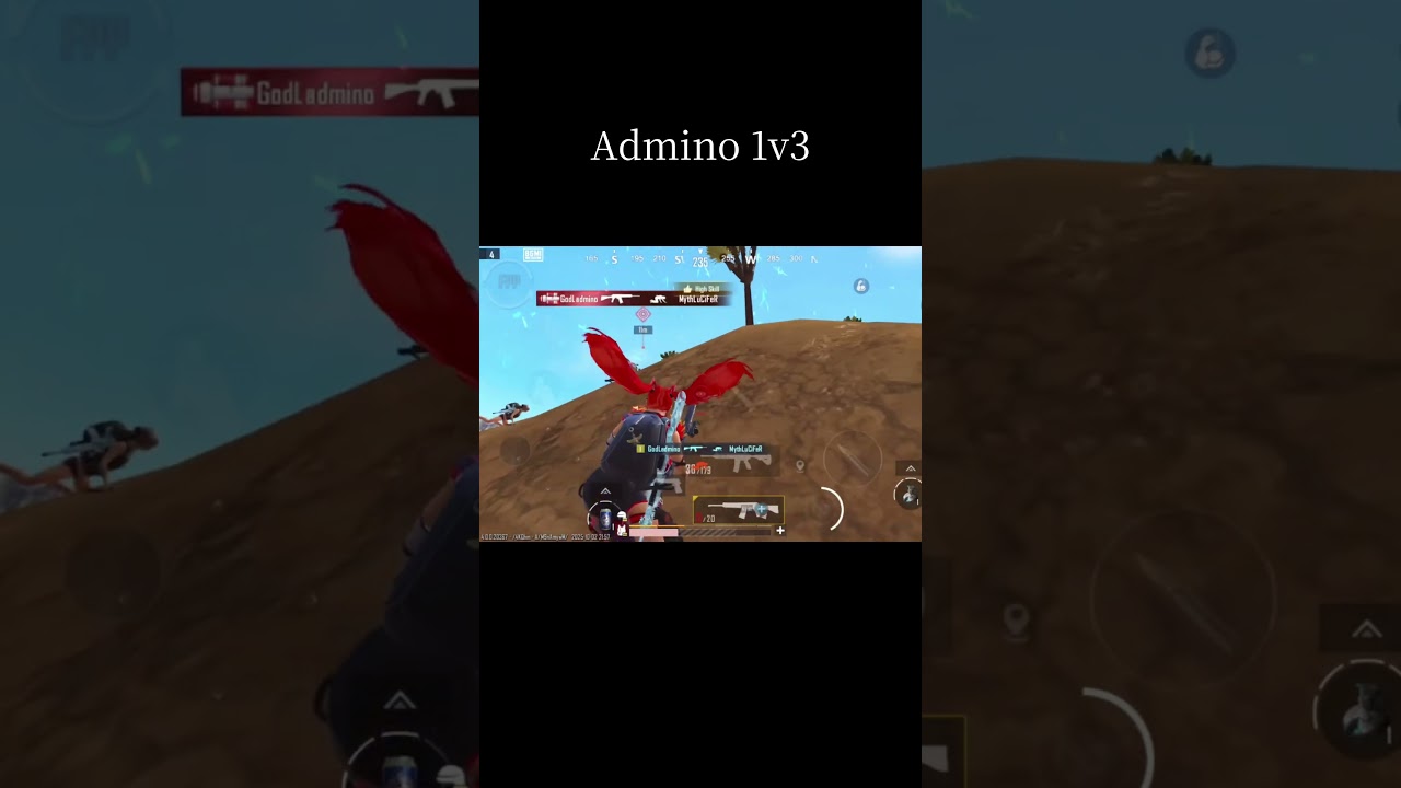 Admino gaming 1v3 😍|| #admino #adminogaming #bgmi #clutch #clutchmoments #jonathangaming