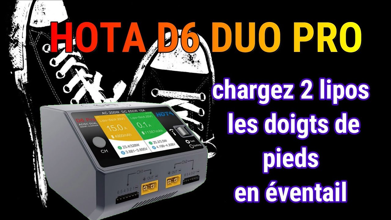 HOTA D6 DUO PRO , un double chargeur qui a plus que fait ses preuves ( essai complet )