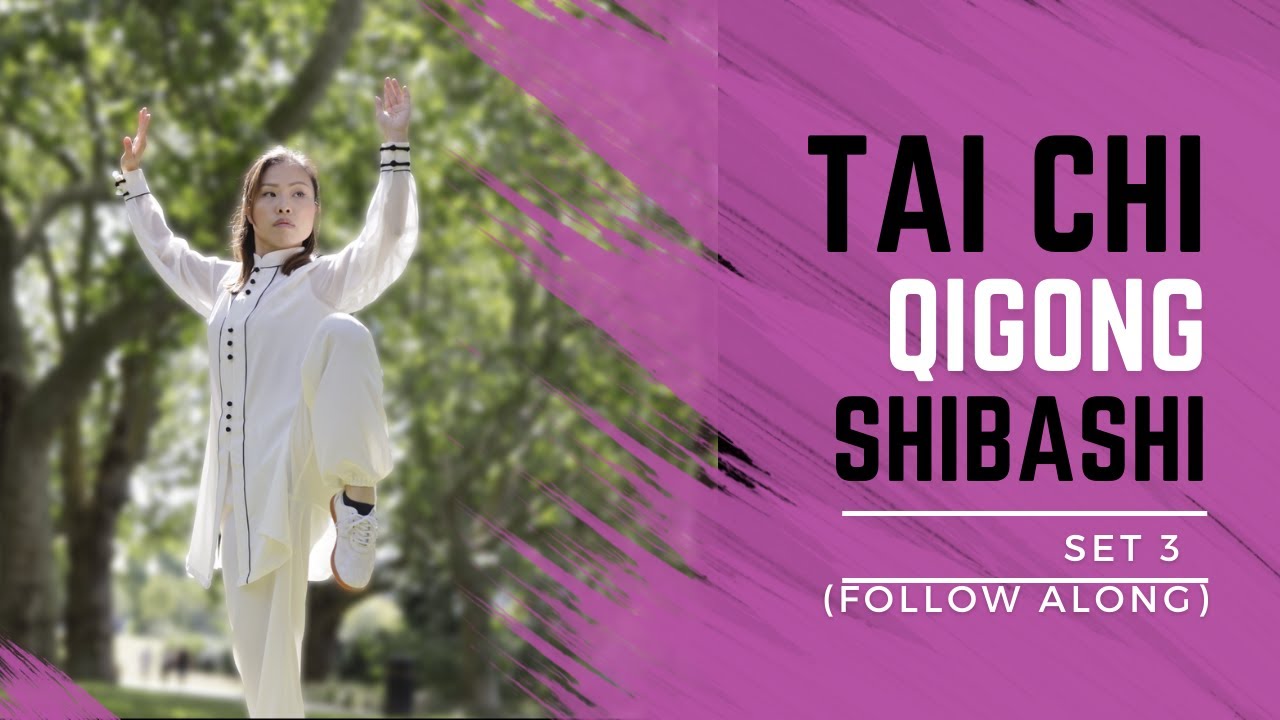 Tai Chi Qigong Shibashi Set 3 (Follow along) | Mirrored version with breathing timing |