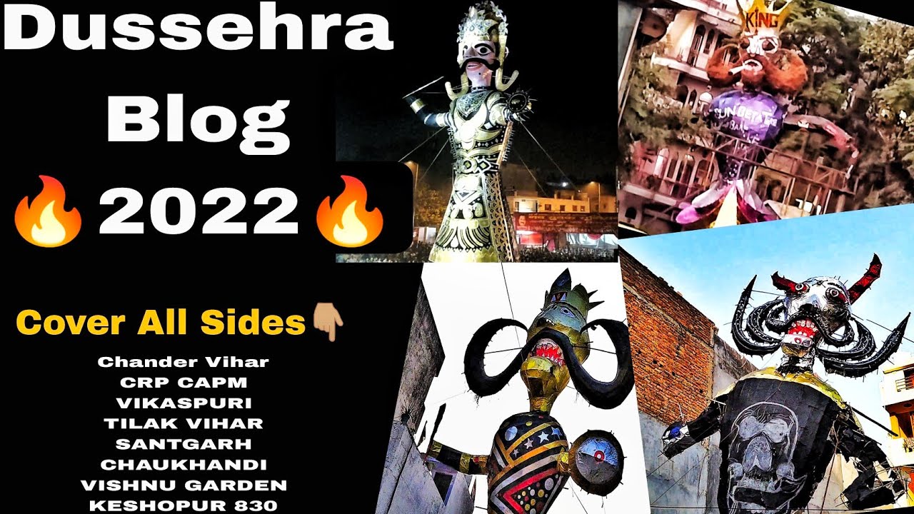 DUSSEHRA BLOG 🔥2022🔥 // Bachgya Aj Toh Me😢 Ravan Dahan 2k22 #blog