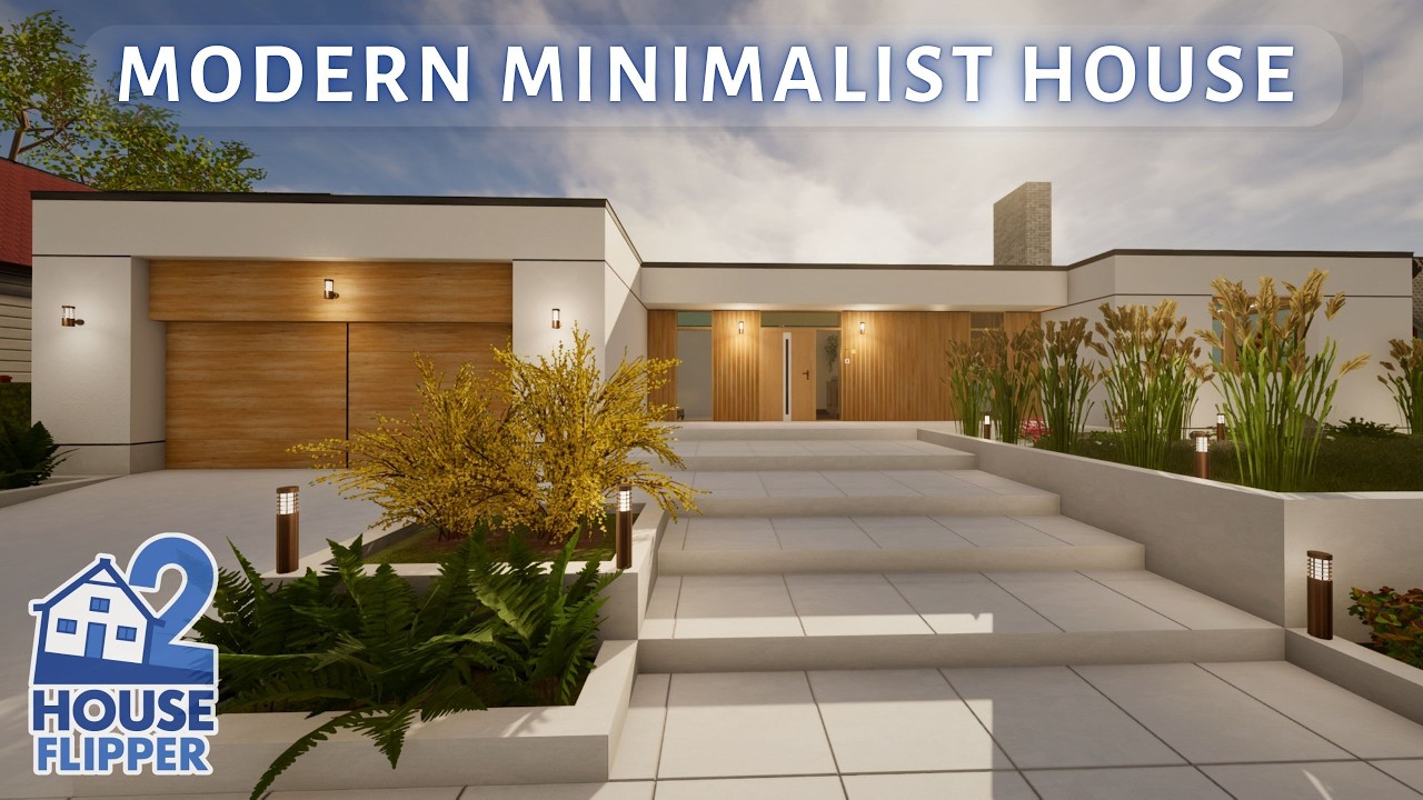 Modern Minimalist House Makeover | House Flipper 2 (custom job)