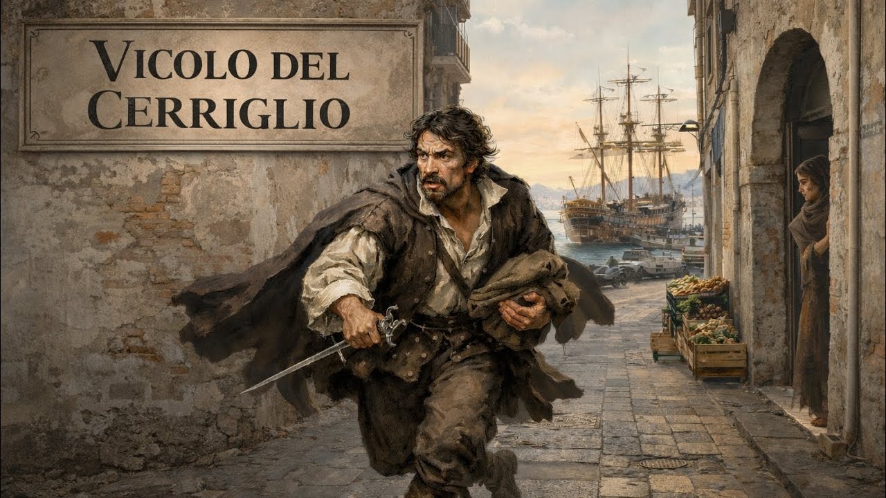 Napoli : il segreto di Caravaggio nel vicolo del Cerriglio  e l'antico porto perduto 
