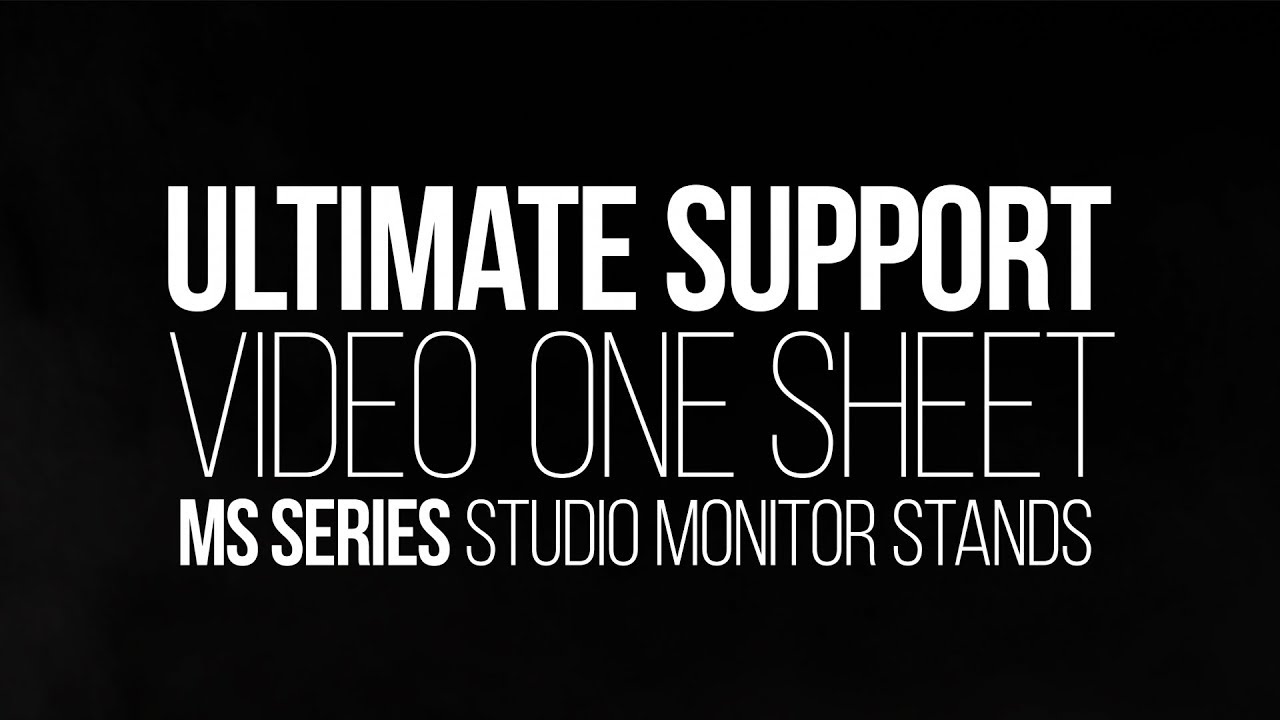 Re-Introducing the MS Series Monitor Stands from Ultimate Support