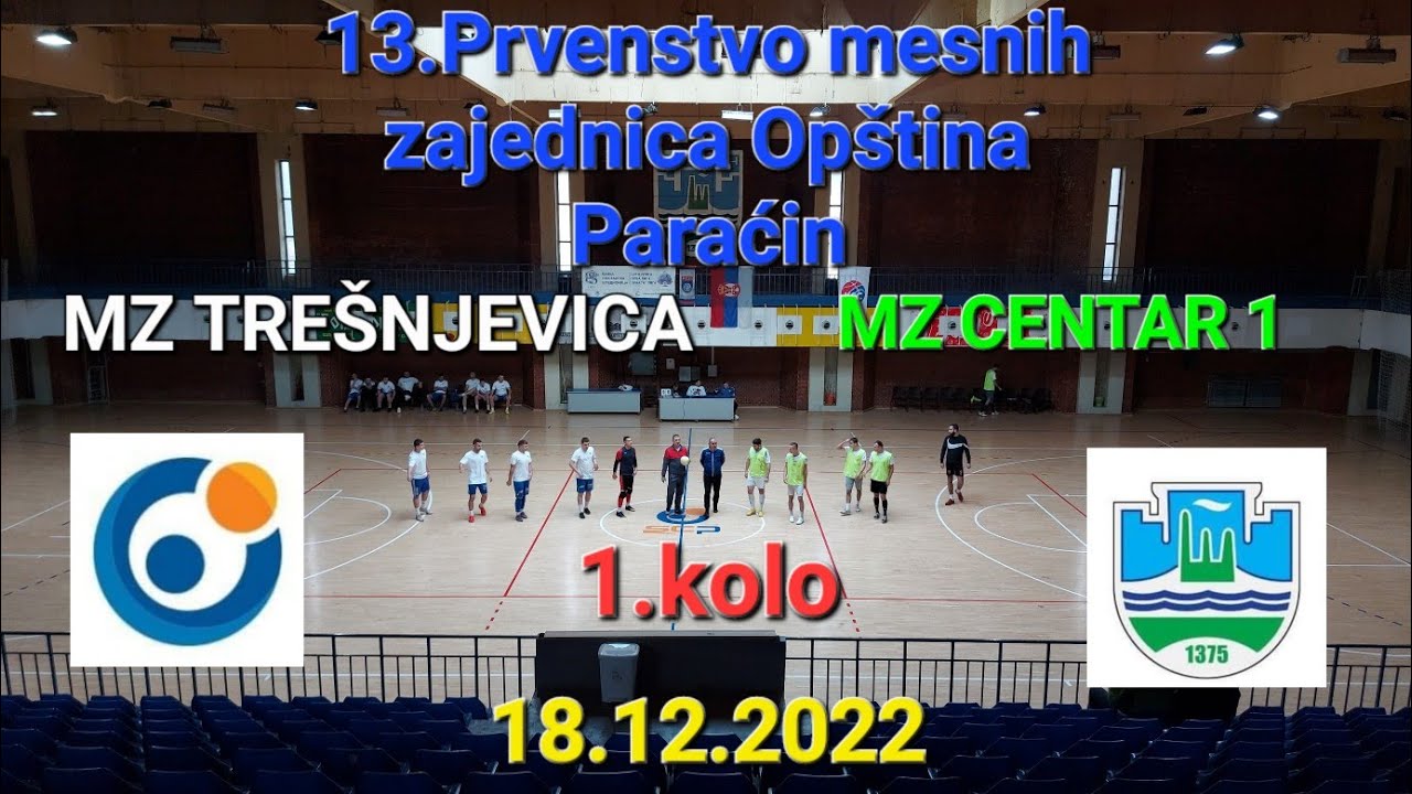 MZ TREŠNJEVICA-MZ CENTAR I, 8-5(4-1) 13.Prvenstvo mesnih zajednica mali fudbal Opština Paraćin