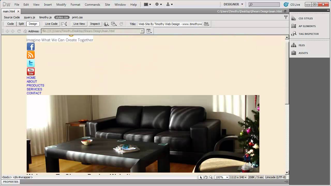 13 - Introduction to Dreamweaver Tutorial (CS5)