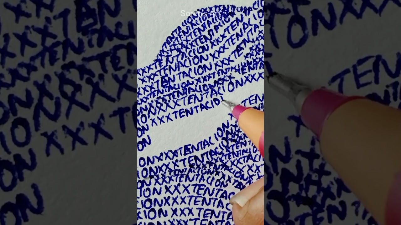 XXX TENTACION drawing with his name | Soren's Art 