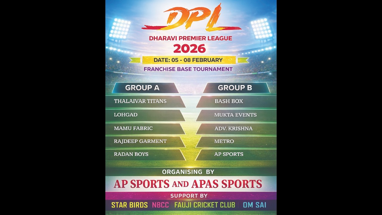 Dharavi Premier League | DPL | 2026 | Day 1