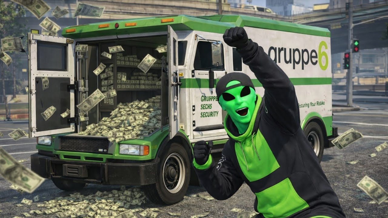 GTA 5 ONLINE (Entrega de dinheiro no lava-rápido)