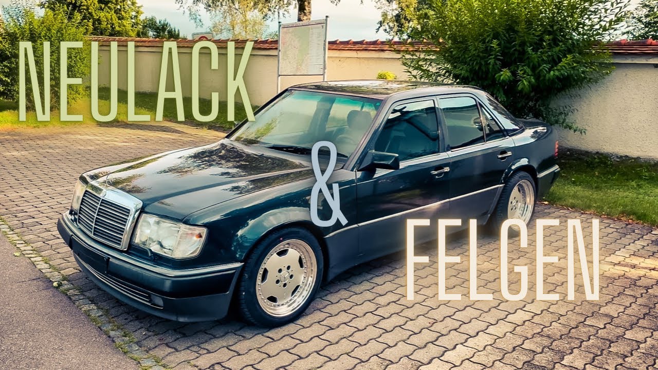Mercedes W124 500E fertig „restauriert“ (Rost, lackieren + AMG Felgen)