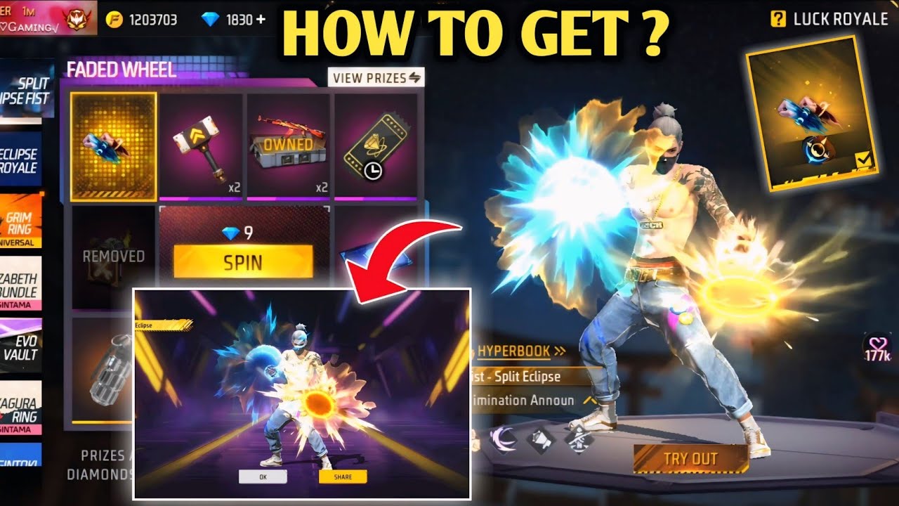 NEW FIST SKIN FADED WHEEL EVENT | FREE FIRE NEW EVENT | FF NEW EVENT TODAY | NEW FF EVENT | FREE ...