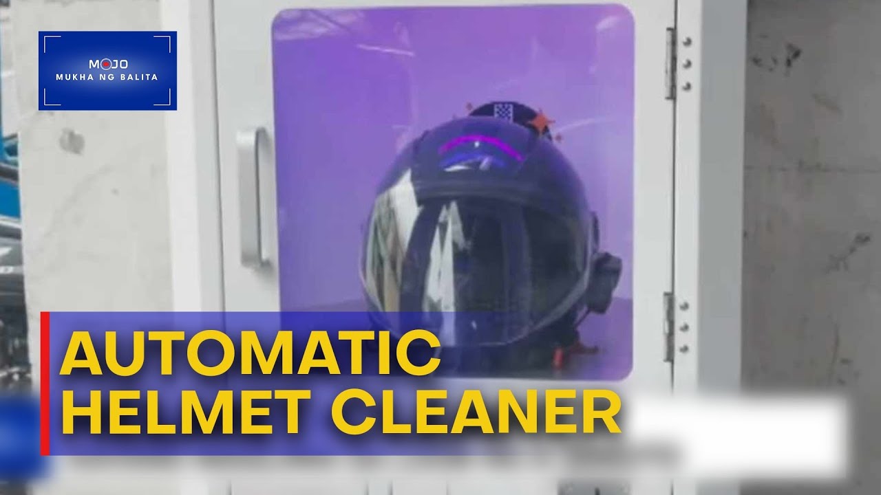 Automatic helmet cleaner, kayang maglinis sa loob lang ng 8-minuto | #MukhaNgBalita