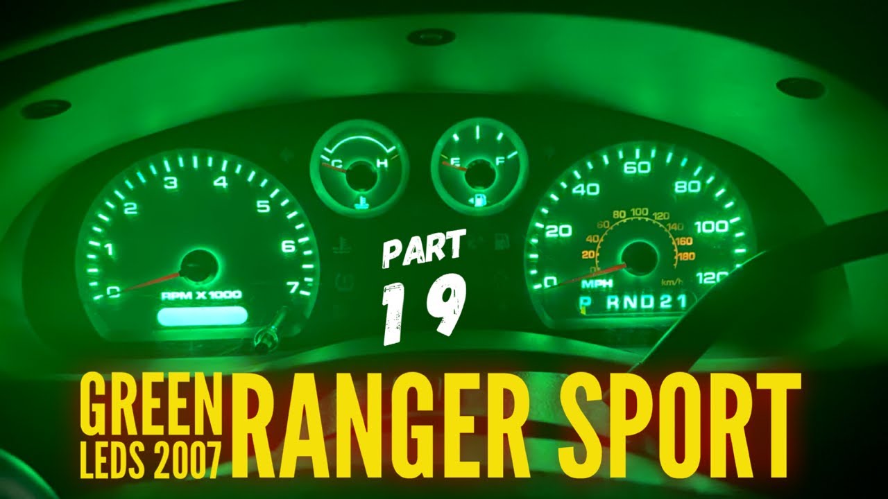 GREEN CLUSTER LEDs! (part 19) 2007 Ford Ranger Sport