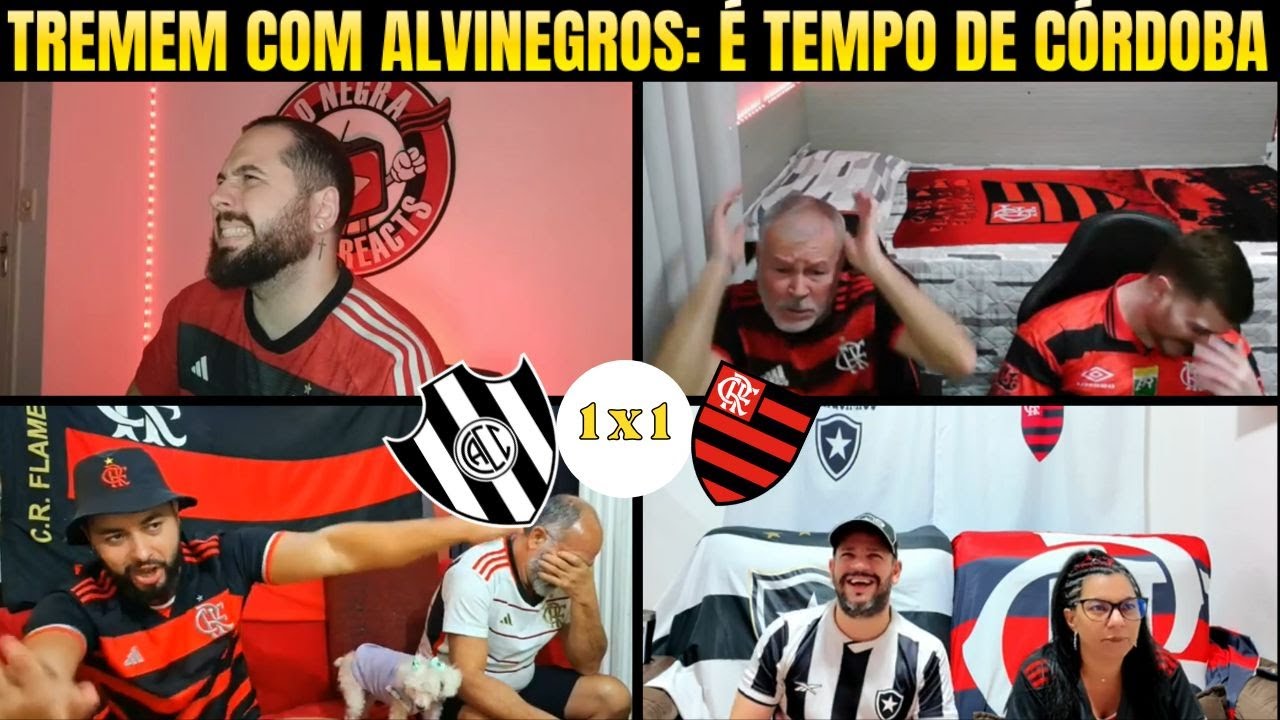 REAÇÕES FLAMENGUISTAS em CENTRAL CÓRDOBA 1 X 1 FLAMENGO - VAMOS RIR?!