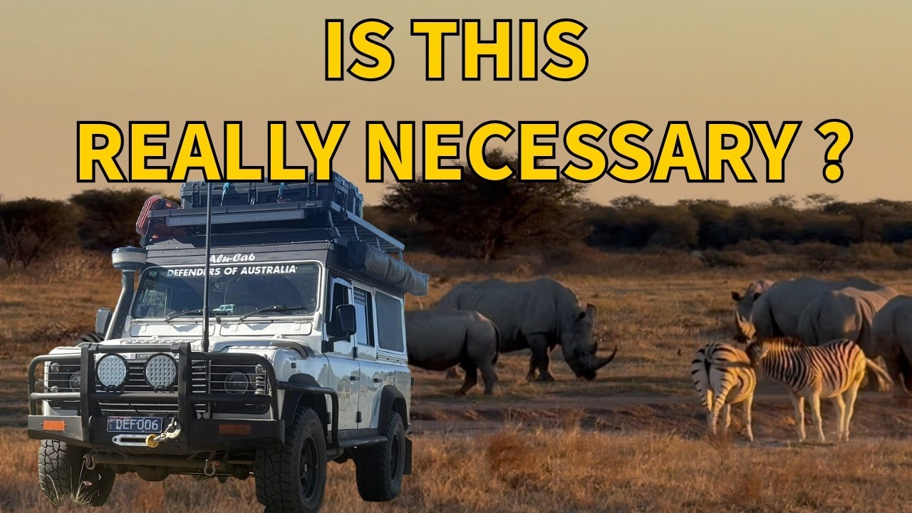 Khama Rhino Sanctuary - self driving safari in Land Rover Defender, 4x4 tracks, Overlanding