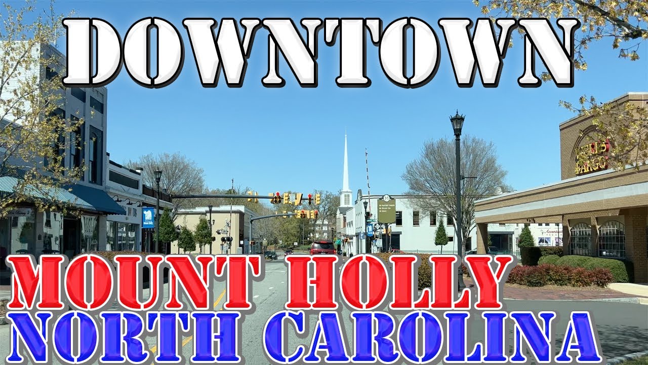Mount Holly - North Carolina - 4K Downtown Drive
