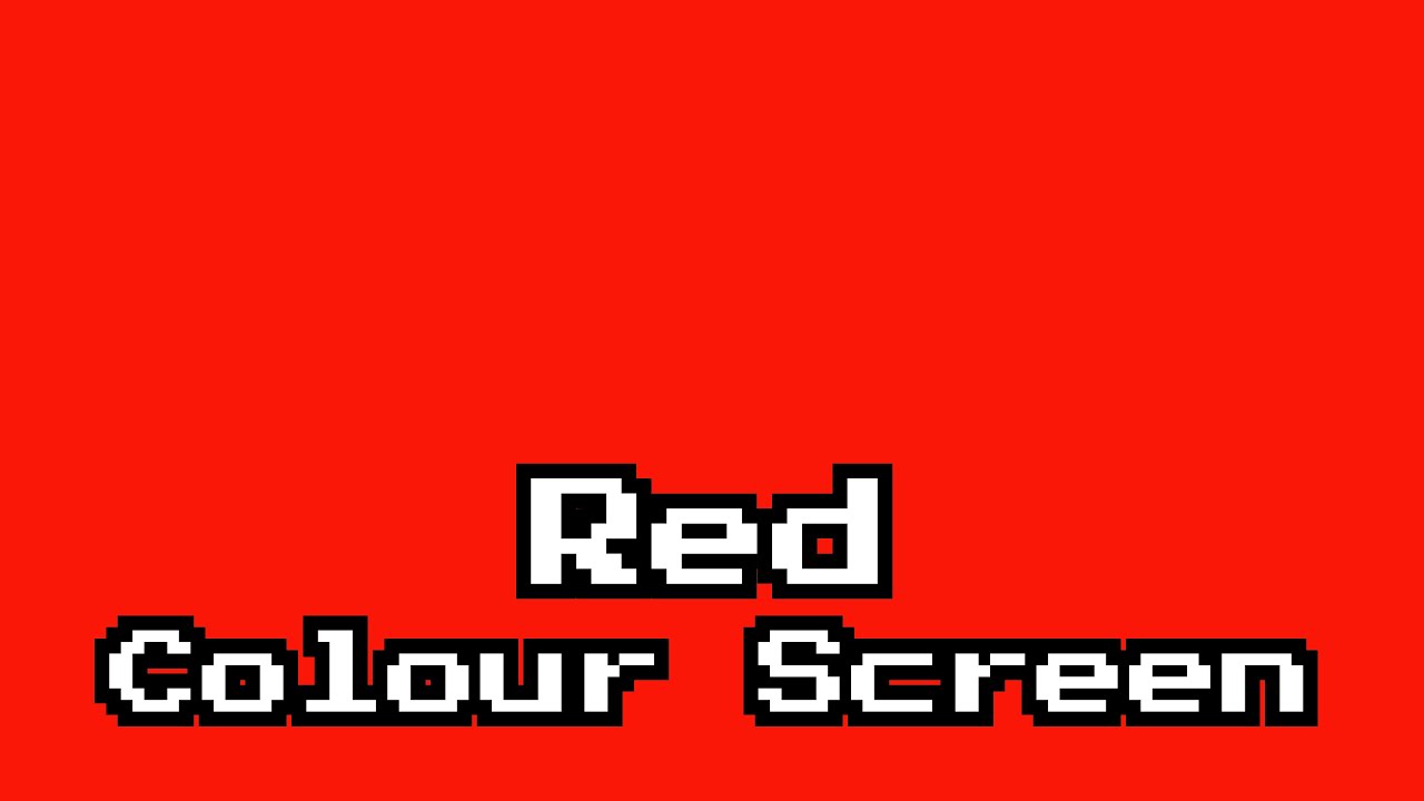 Red Colour Screen — (Hex #FA1708) (6h) | Relaxation & Mood Therapy