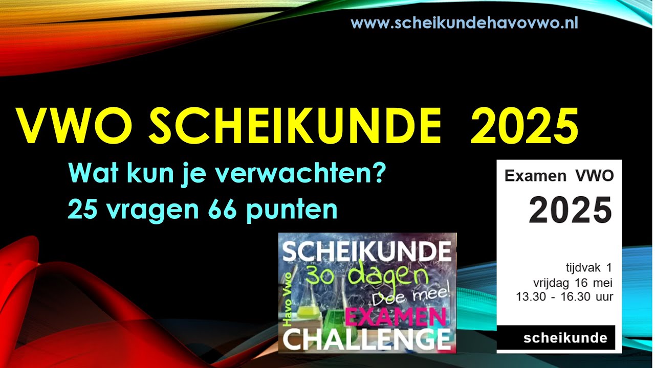 Vwo scheikunde examen 2025 welke vragen kun je verwachten?