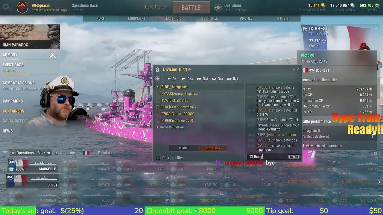 Warships PC on NA High Spec Ops