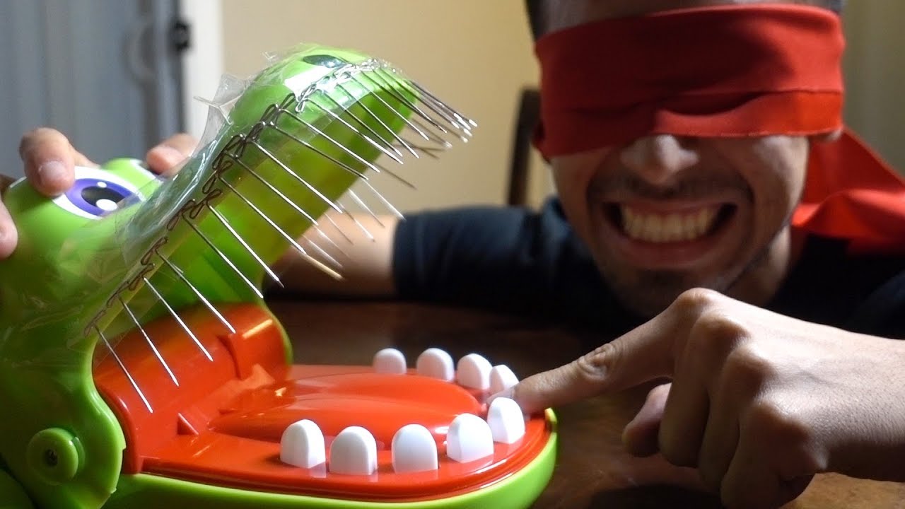 EXTREME BLINDFOLD CROCODILE DENTIST CHALLENGE!!! *DO NOT ATTEMPT*