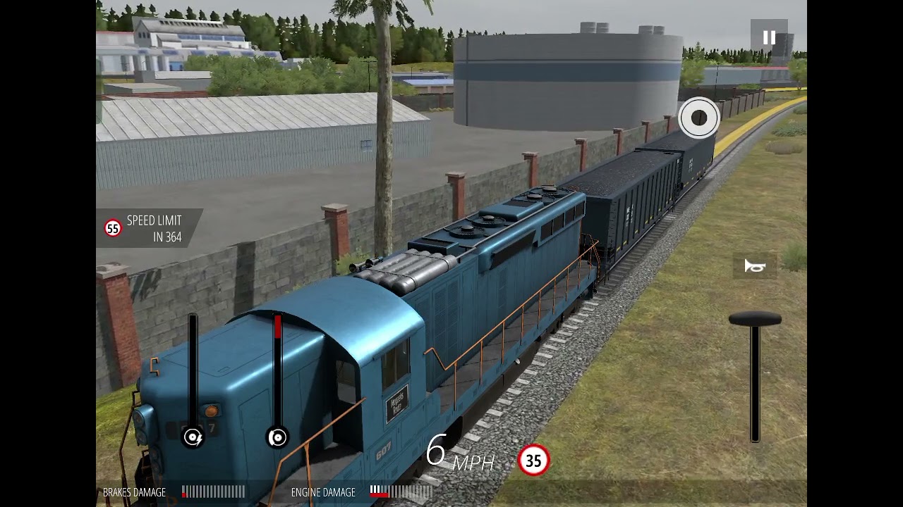 Train Simulator Pro USA Mageeks - Freightliner train drives to the cargo loading. Freightliner drive