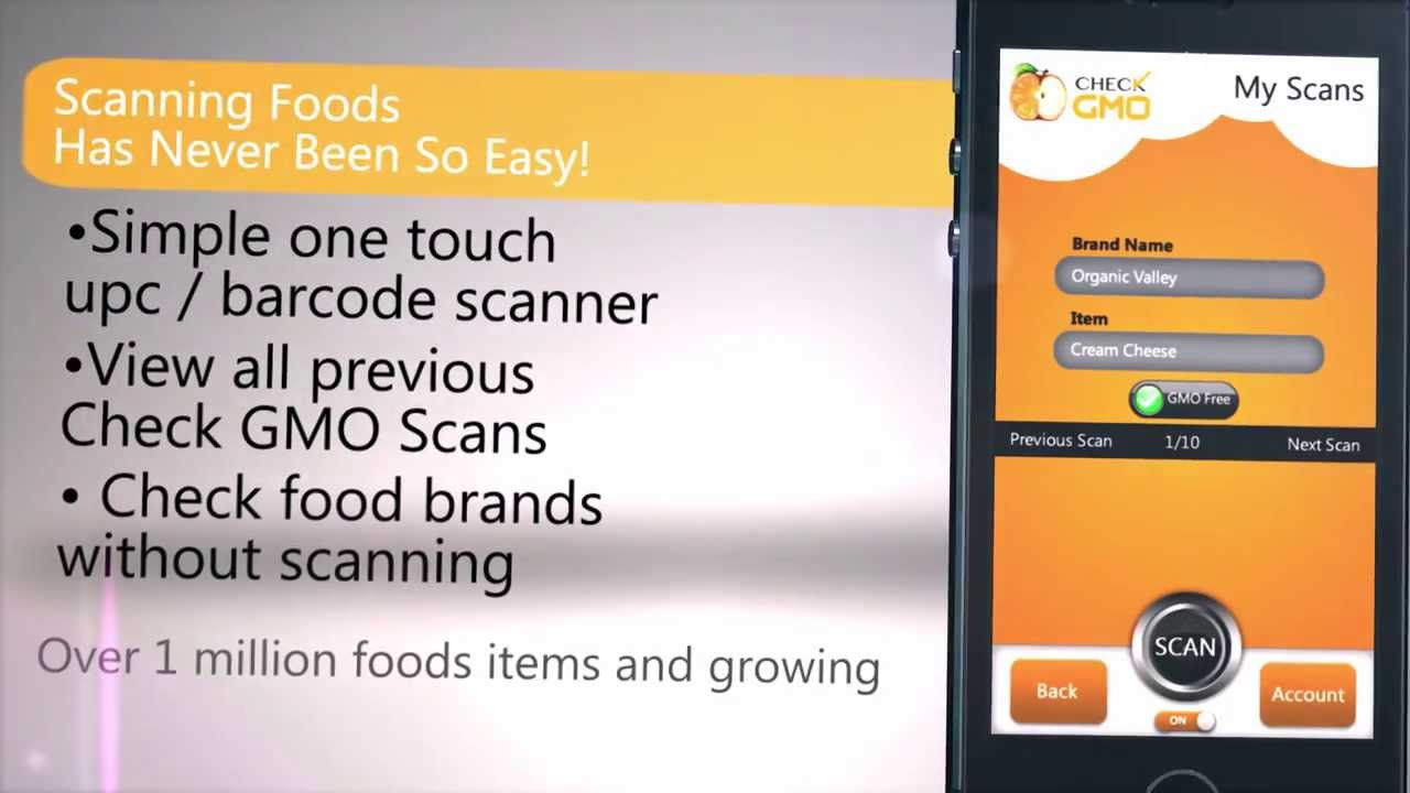 Do you know which foods are GMO Free? Try this Barcode Scanner