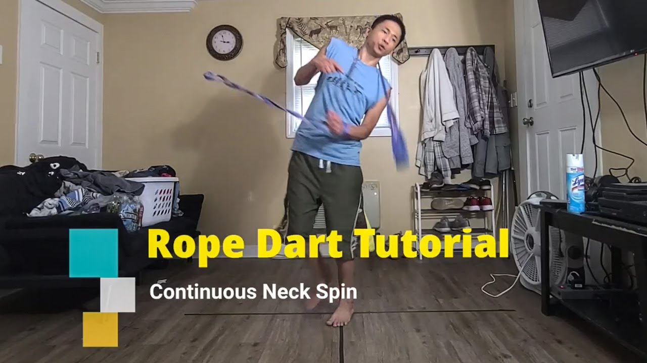 Rope Dart Tutorial - Continuous Neck Spin w/ Bonus Ending