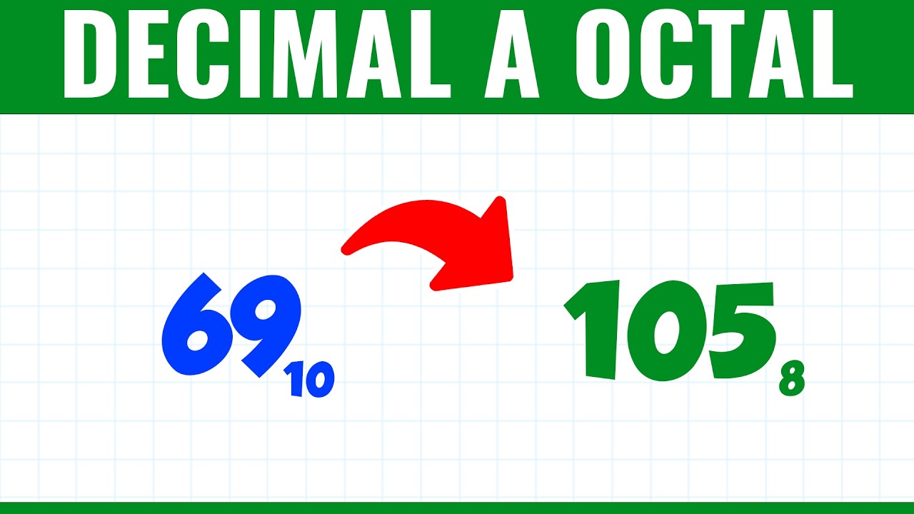 Cómo CONVERTIR un Número DECIMAL a OCTAL | Fácil y Rápido