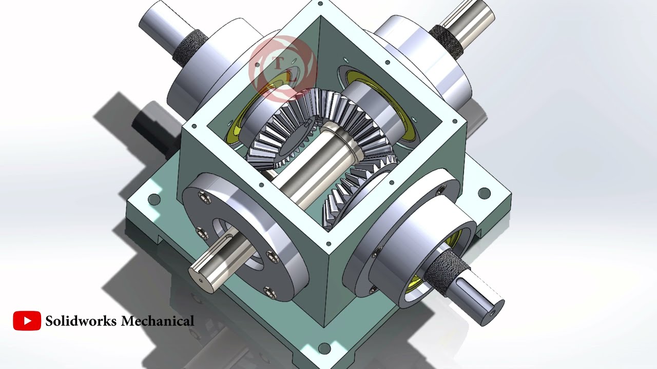 Assembly of Bevel Gear Box |Industrial design ||SolidWorks||Mechanical| #gearbox