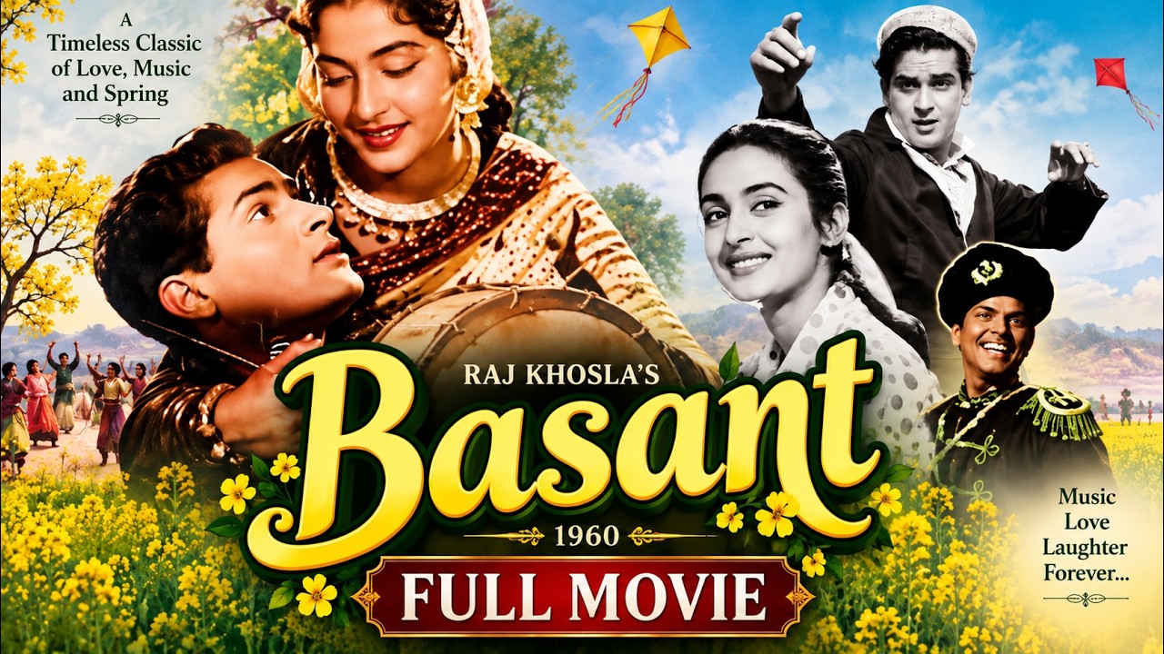 Basant (1960) Full Movie | Nutan, Shammi Kapoor, Minoo Mumtaz | Classic Hindi Comedy Drama