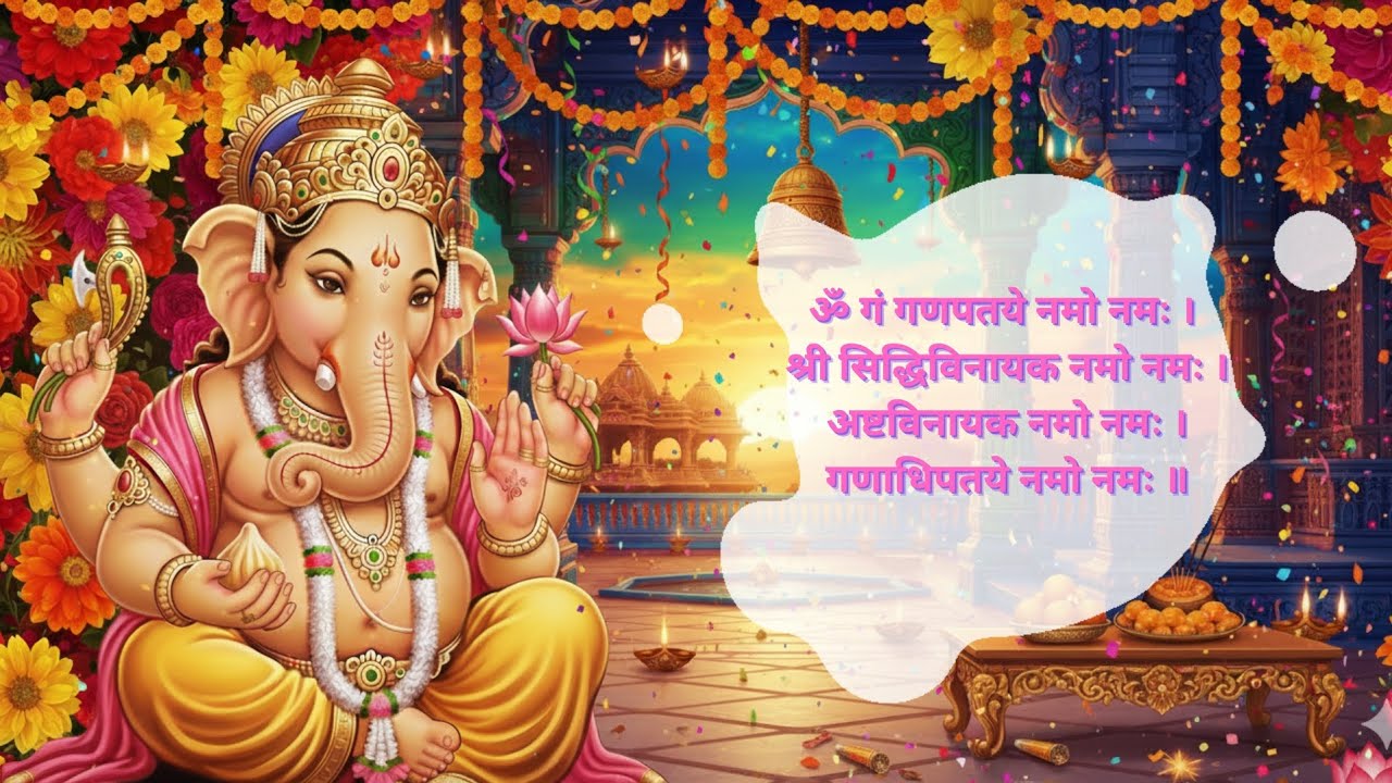 Om Gan Ganapataye Namo Namah 108 Times | Ganesh Mantra | Siddhivinayak Ashtavinayak