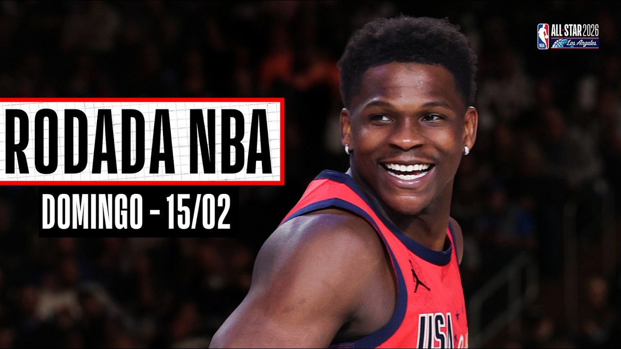 EDWARDS dá ESPETÁCULO, ganha título e leva MVP do ALL-STAR GAME 2026🏆 - Rodada NBA 15/02