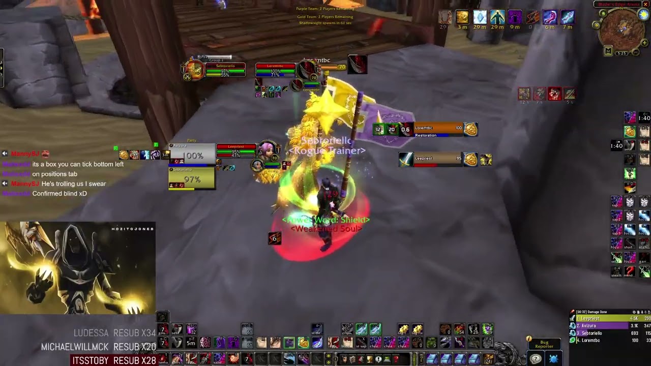 TBC ARENAS DPR & ROGUE MAGE