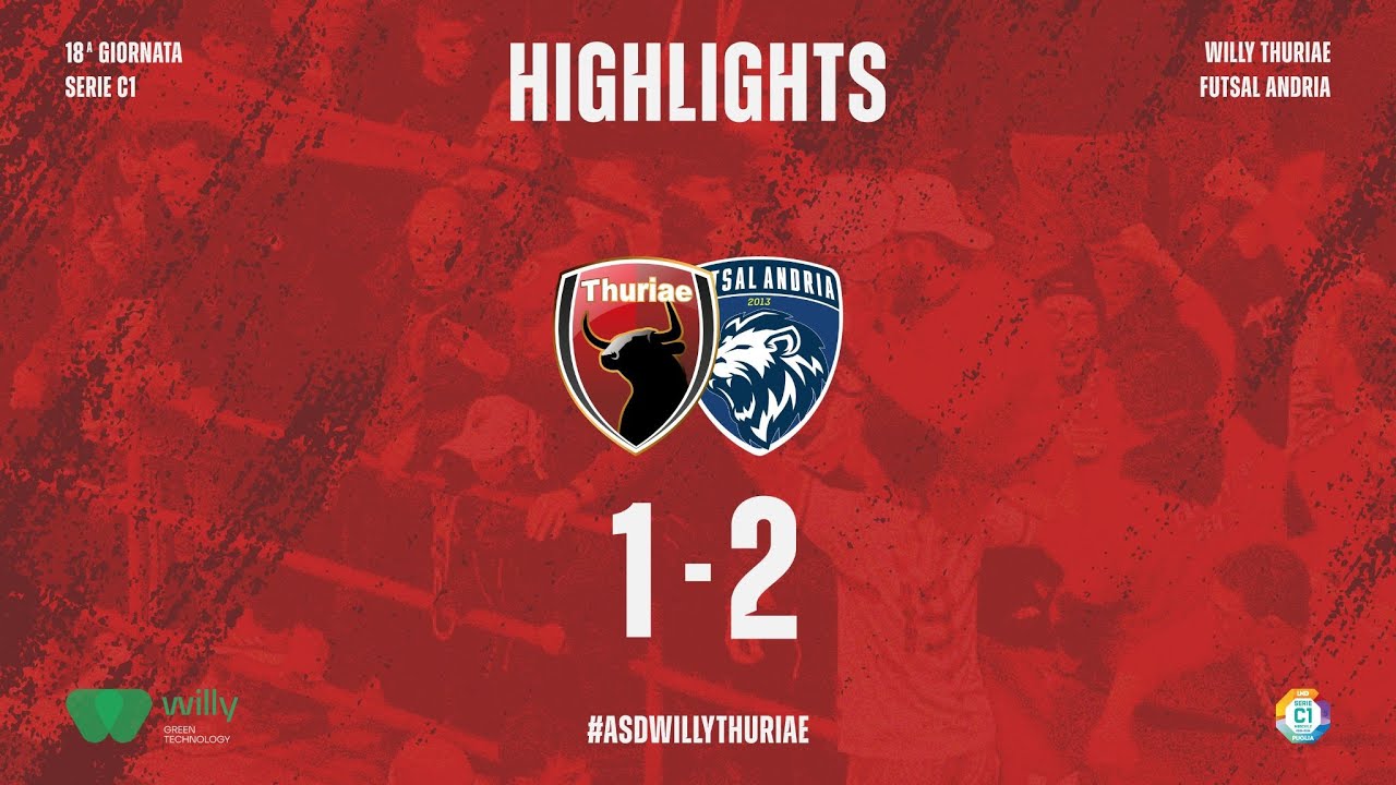 HIGHLIGHTS WILLY THURIAE - FUTSAL ANDRIA | SERIE C1- PUGLIA 2025/26