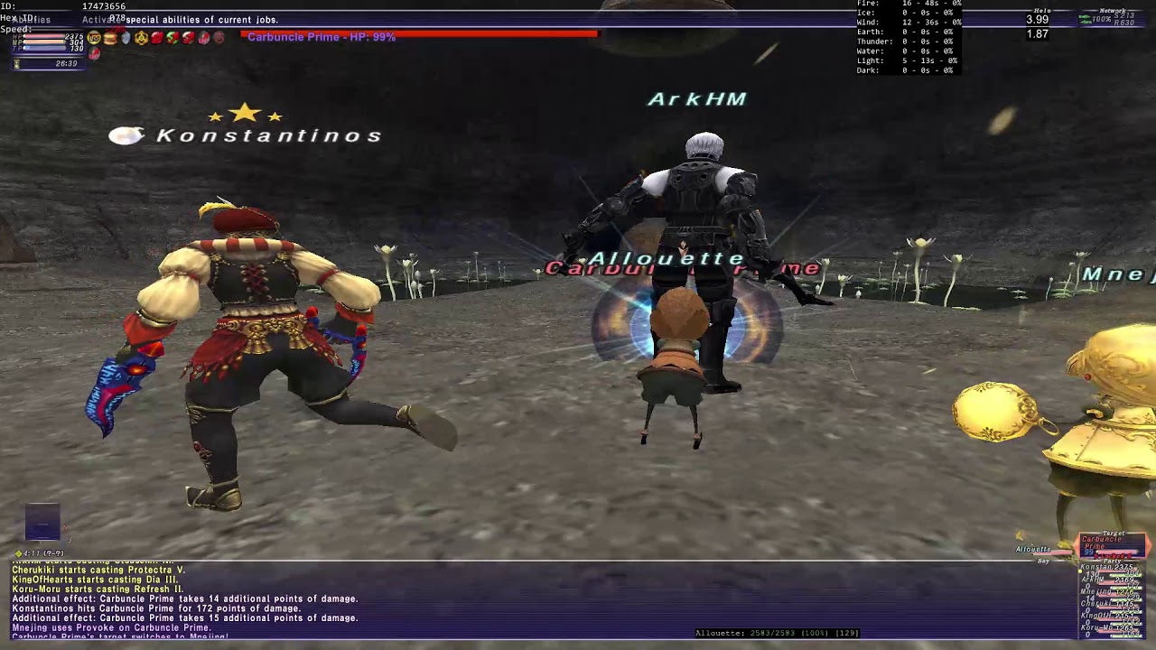 FFXI Carbuncle fight with Puppetmaster!