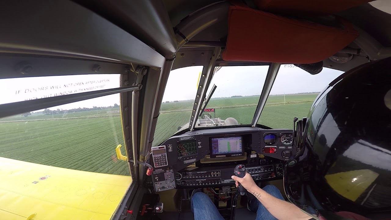 Air Tractor 802 Spraying Soybeans