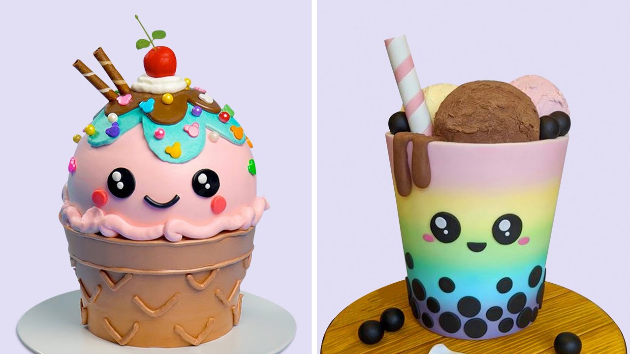 Coolest Chocolate Birthday Cake Decorating | The Most Satisfying Colorful Cake Compilation