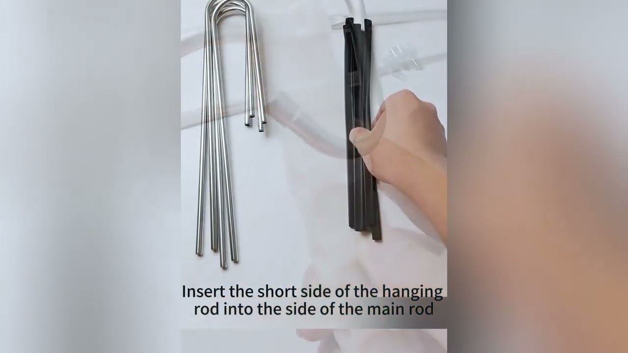 9 layer pants hanger  assembly video