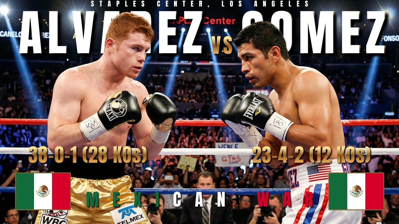CANELO ALVAREZ (MEX) vs ALFONSO GOMEZ (MEX) Fight | MEXICAN WAR