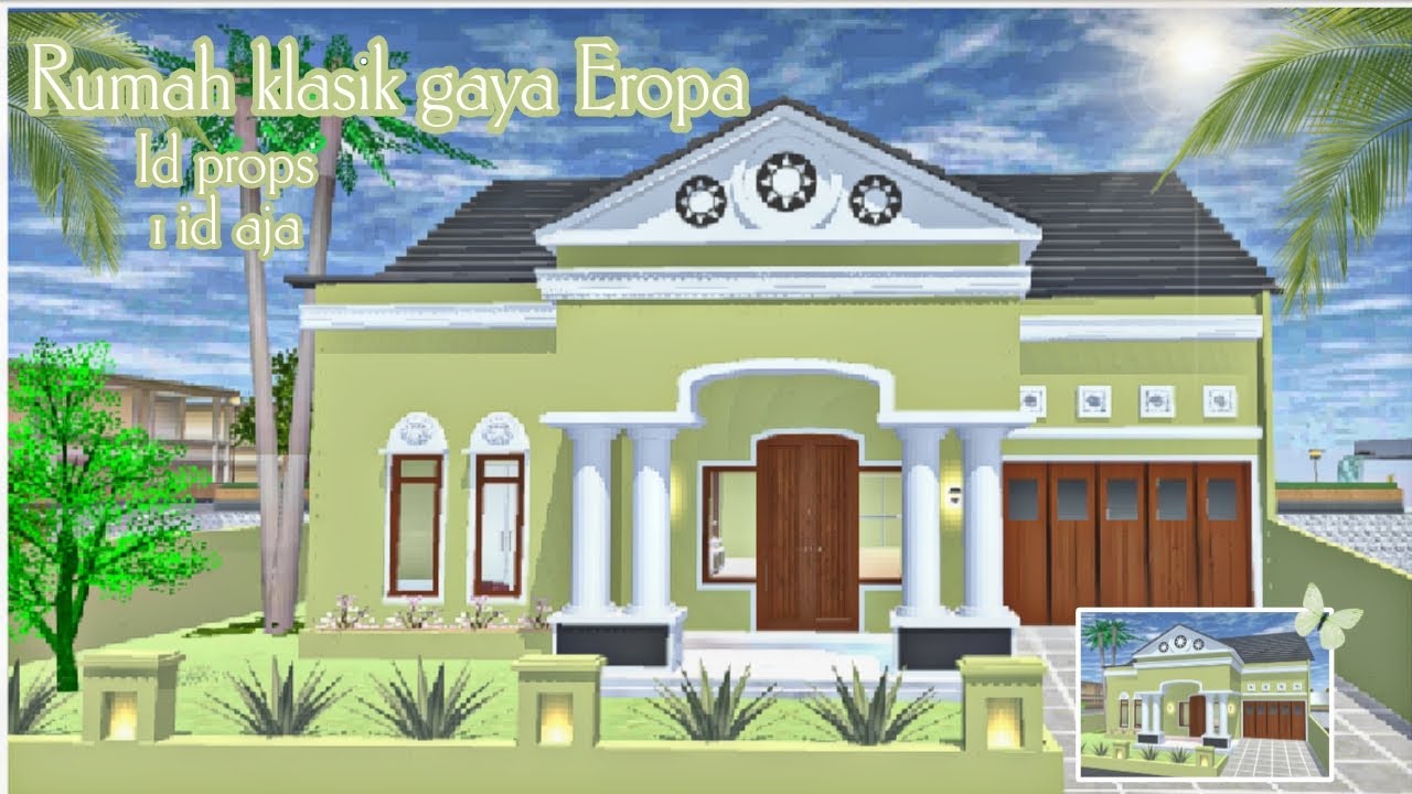 BAGI ID RUMAH KLASIK GAYA EROPA (save&edit) #sakuraschoolsimulator#sakura#bagibagiidsakura#games 