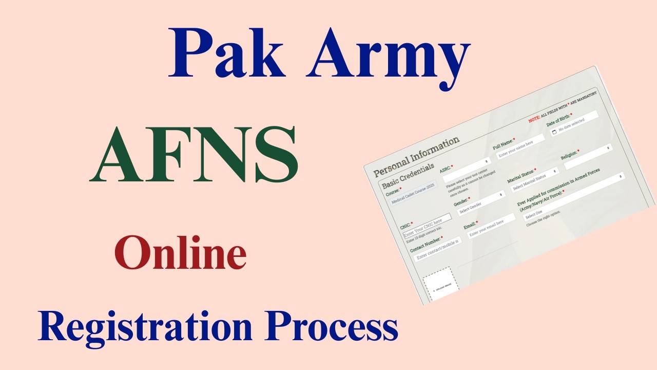 How to Fill AFNS Online Registration Form | AFNS Online Registration Process 2026