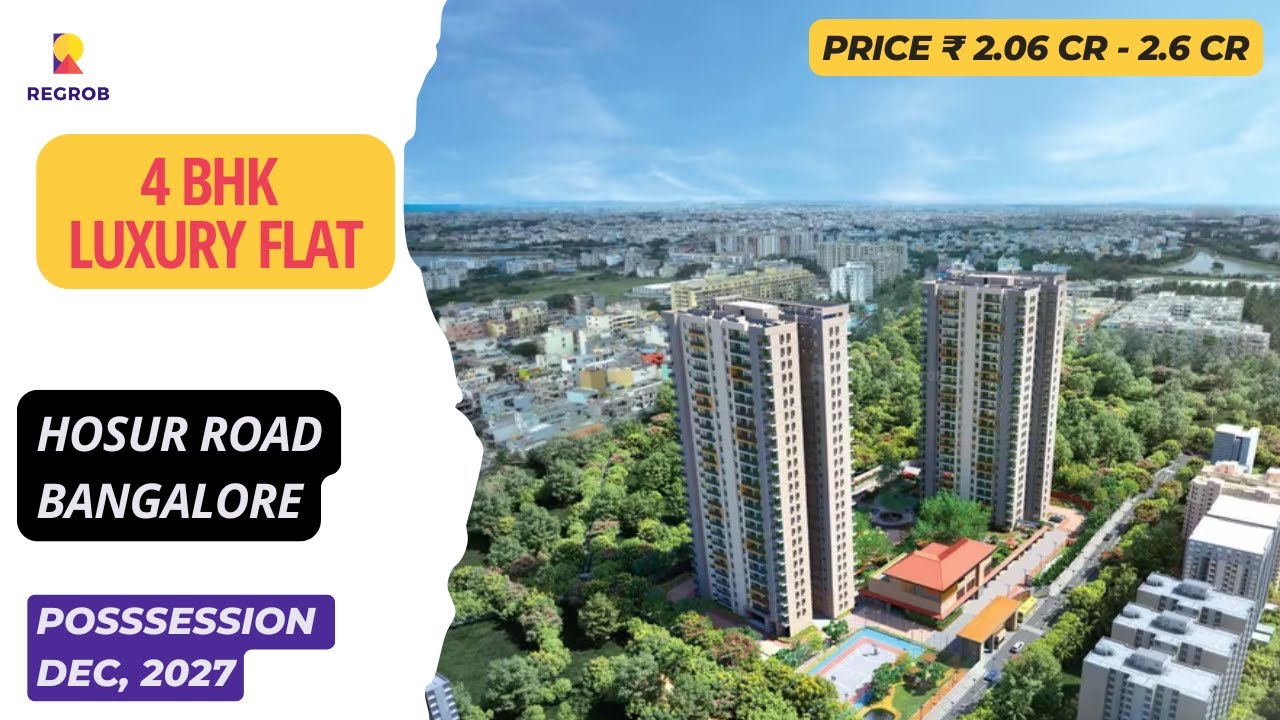 Mahindra Zen | ☎+91- 9870312902 | Продается 4-комнатная квартира на Хосур Роуд, Бангалор #квартир...