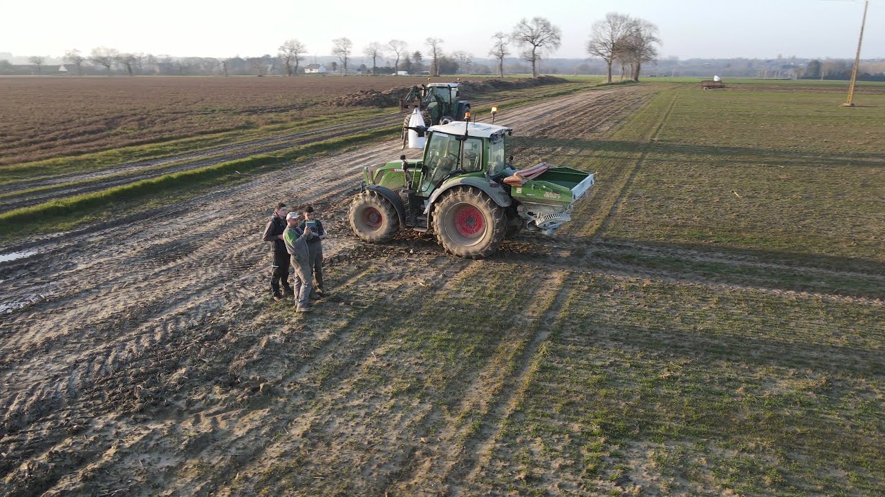 Engrais 2025 GAEC Morin, Fendt 314, 714, Amazone, Drone