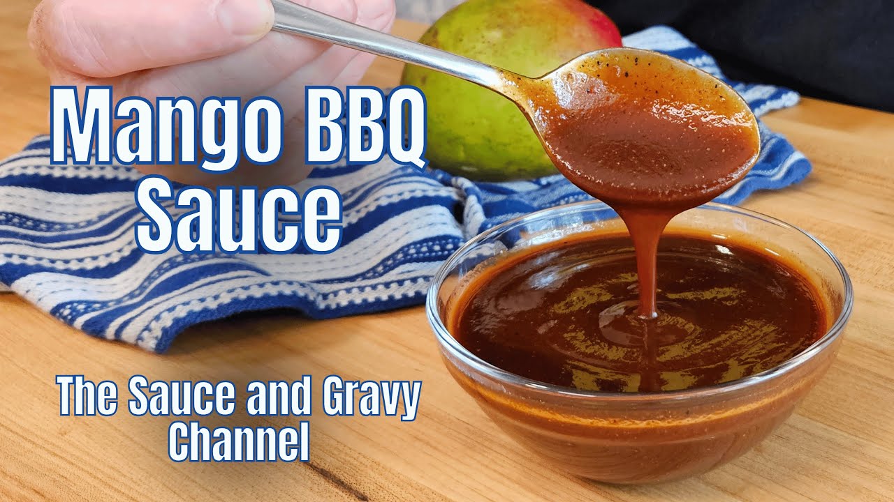 Quick and Easy Homemade Mango Barbecue Sauce Recipe | How to Make Mango BBQ Sauce | Easy BBQ Sauce