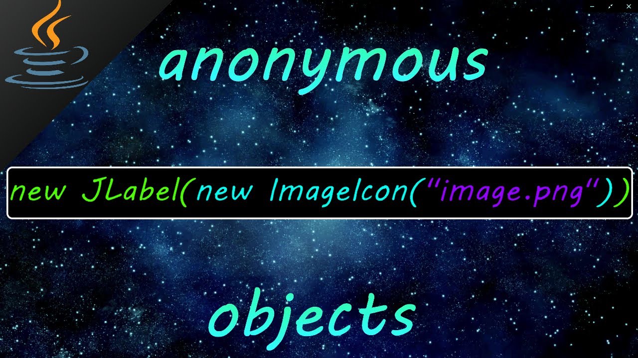 Java anonymous objects 🃏