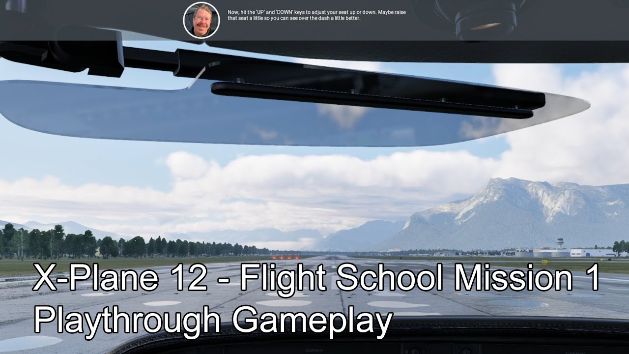 X-Plane 12 - Летная школа, миссия 1, прохождение, игровой процесс