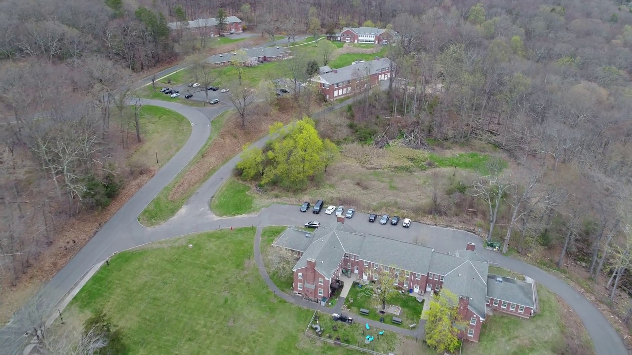 A quick buzz over the Southbury Training School, Southbury, Ct.